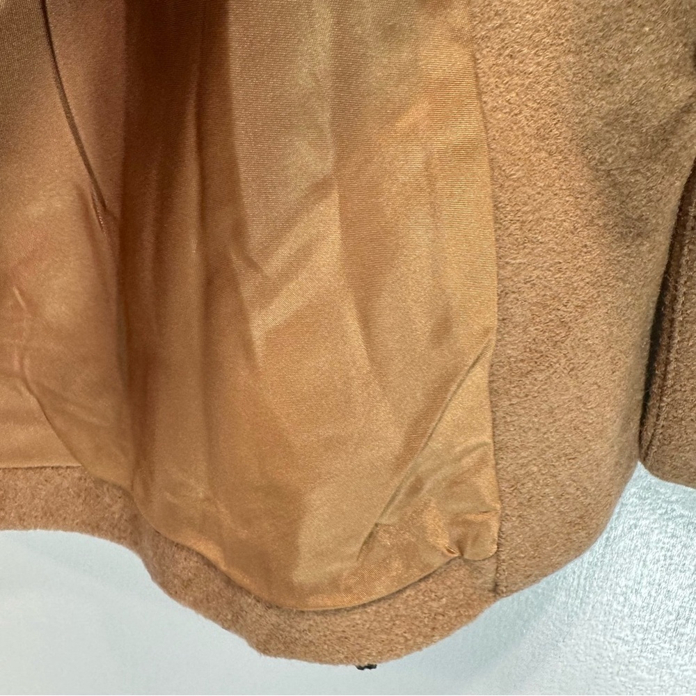 Tan Poncho with Blue Maroon & Yellow Floral Embroidery Champagne and Strawberry - Picture 7 of 10